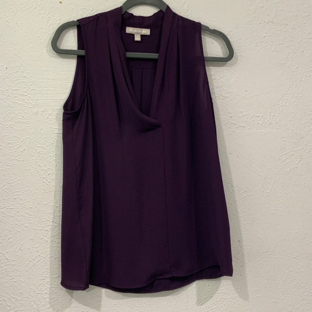 Banana Republic Deep Purple Sleeveless Blouse